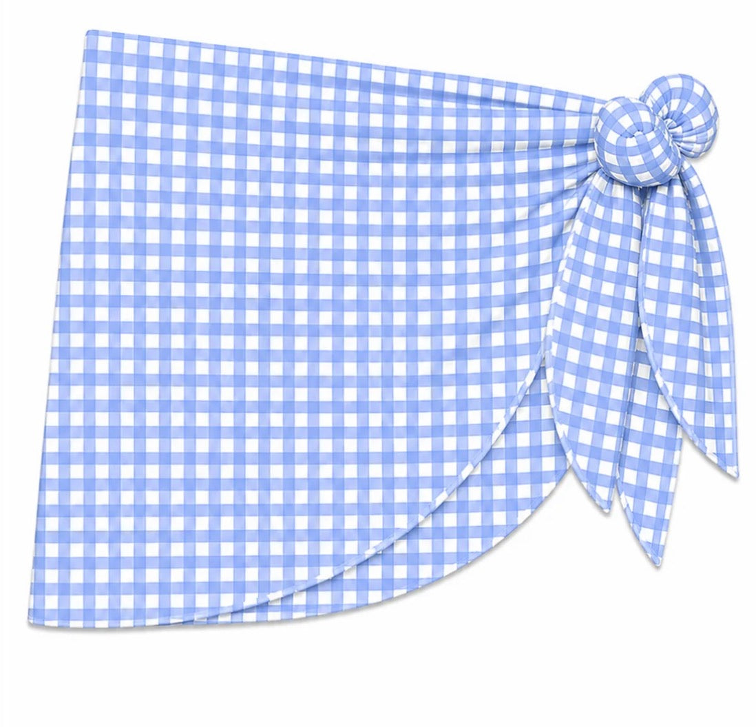 Katie J - Tween Coral Sarong, Pale Blue