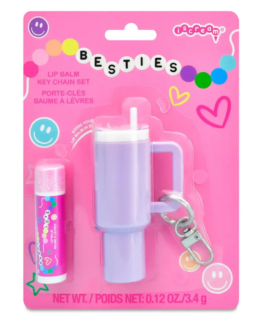 Iscream Besties Lip Balm Key Chain Set