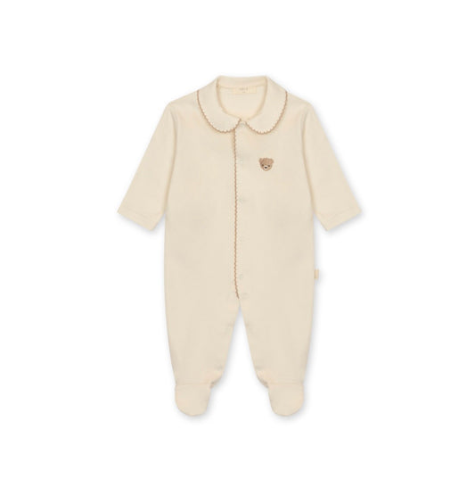 Baby GI - Bear Cotton Footie, Ivory