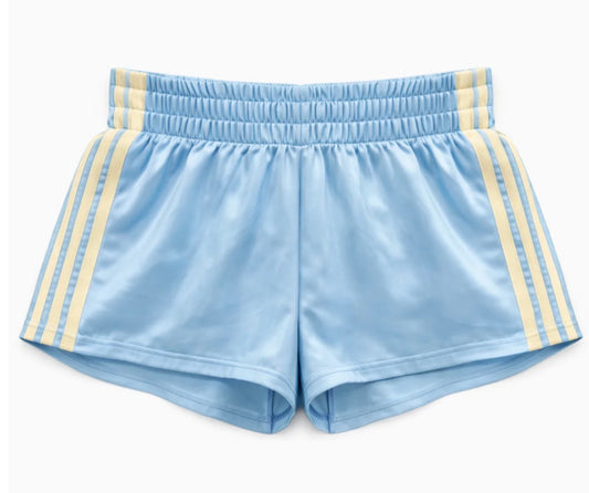 Katie J - Jordyn Shorts, Baby Blue/Butter