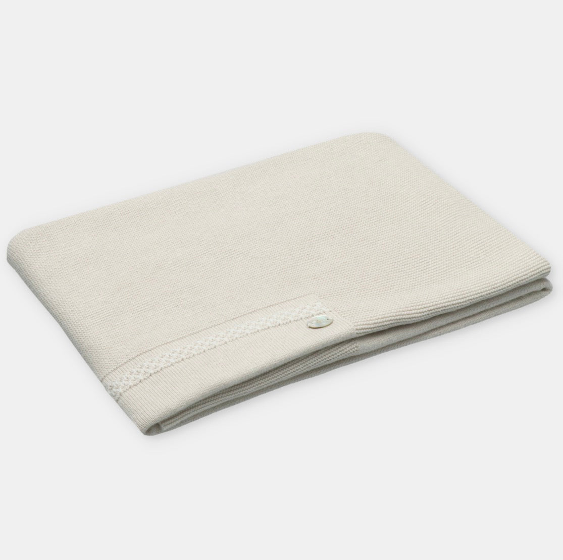 Martin Aranda - Blanket in Sweater Knit Cotton Blend Aller, Beige