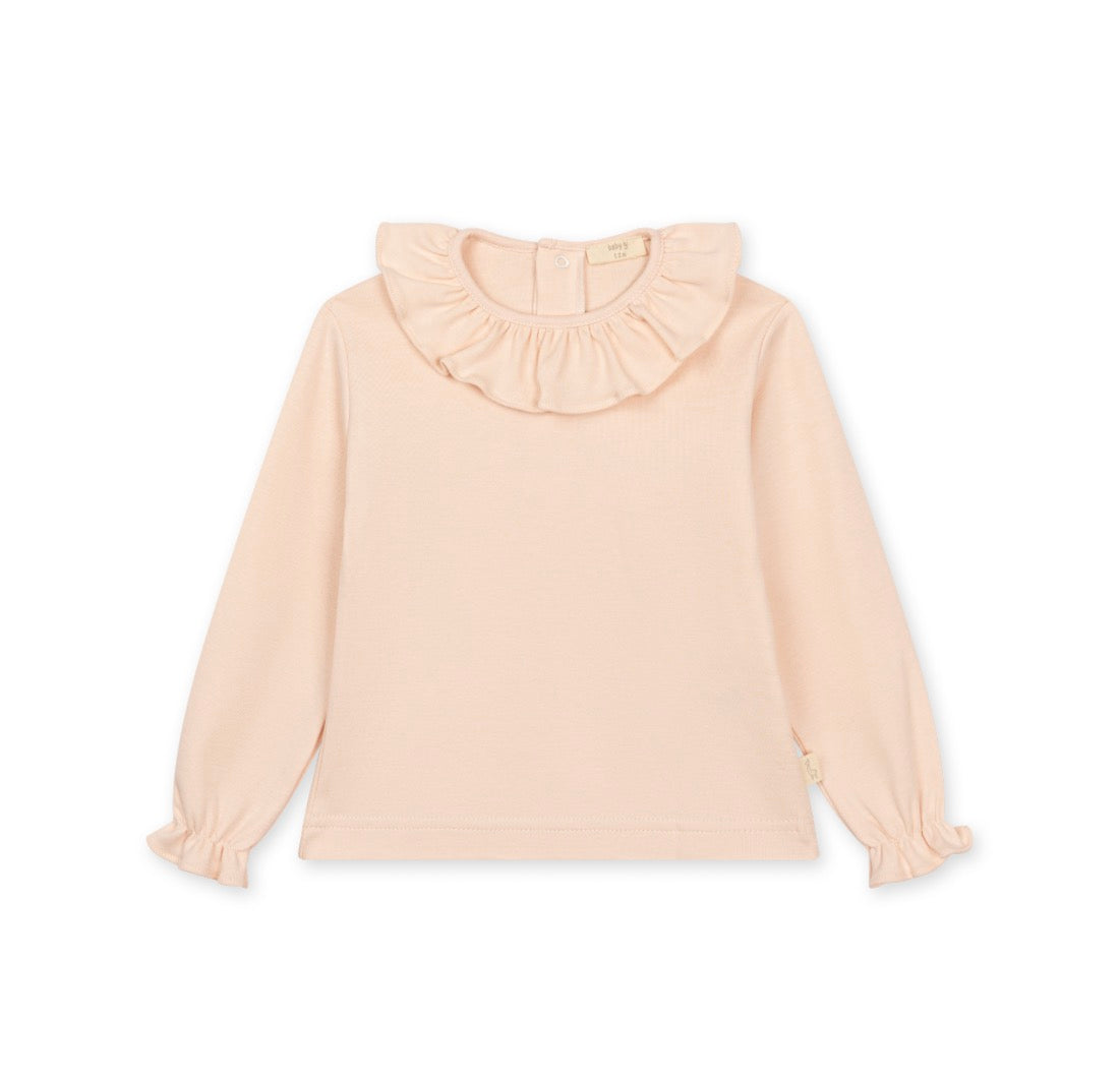 Baby GI - Heather Interlock Blouse, Peach Pink