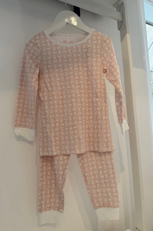 Hide N Seek - Floral Print Pajamas, Pink