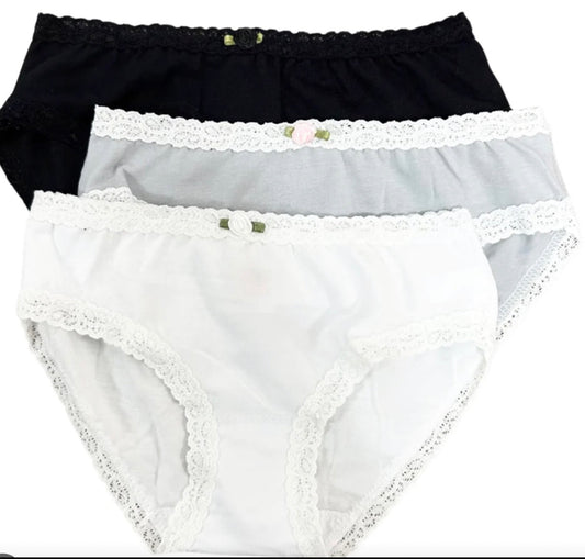 Esme - Panties, White, Grey, Black