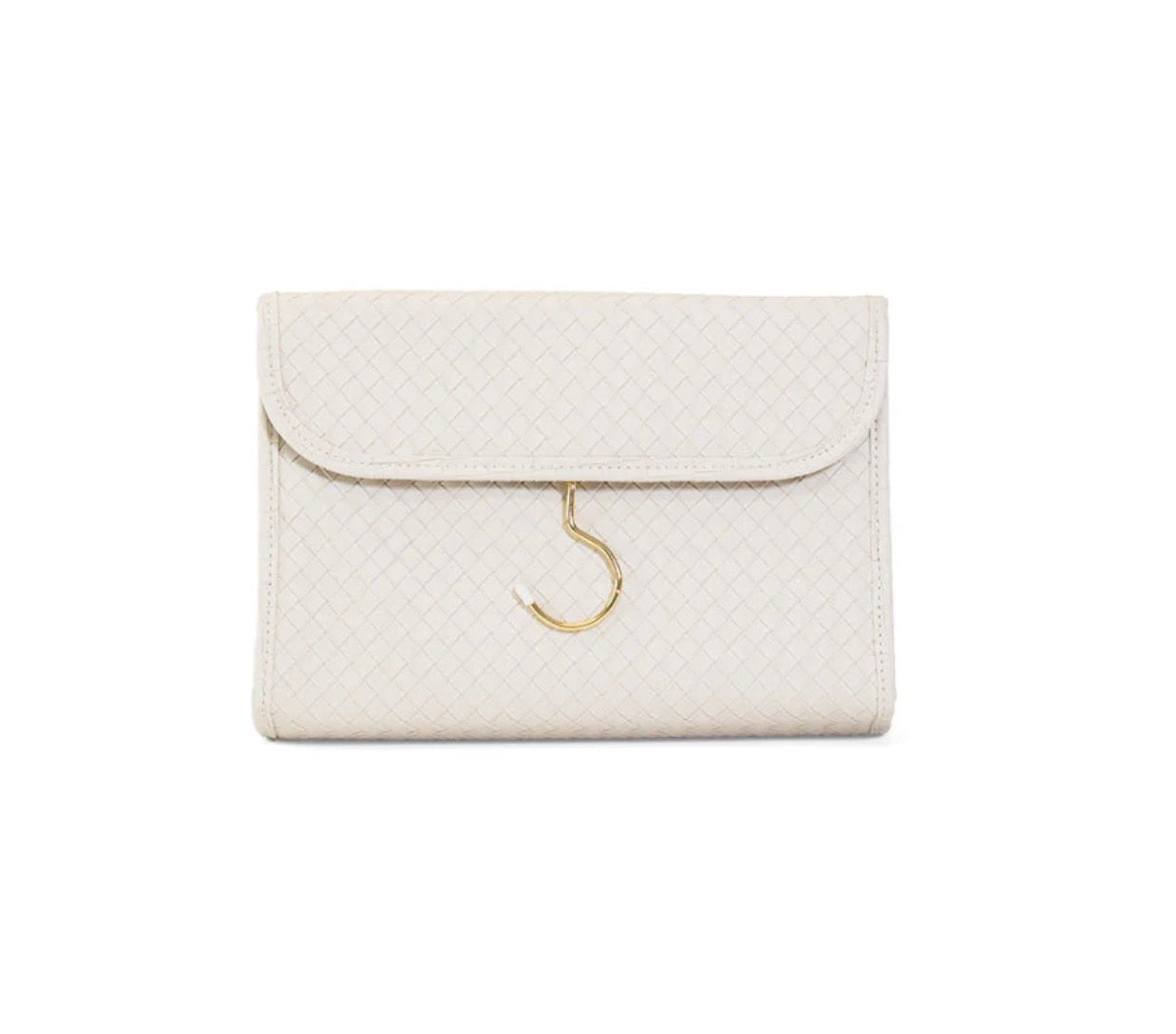 TRVL - Luxe Hanging Toiletry Case, Woven Sand