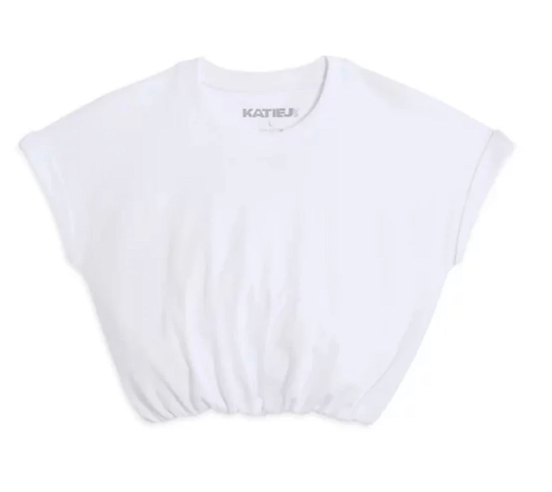 Katie J - Tween Jojo Top, White