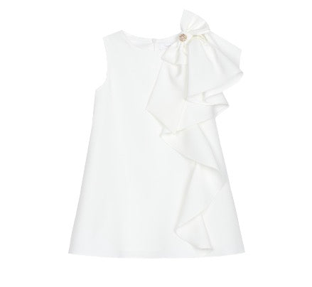 Patachou- Girls Flowy Dress, Ivory