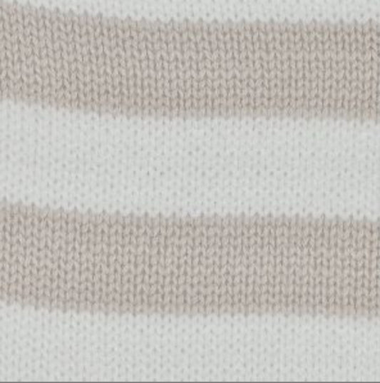 Martin Aranda - Baby Striped Bodysuit, Beige Mix