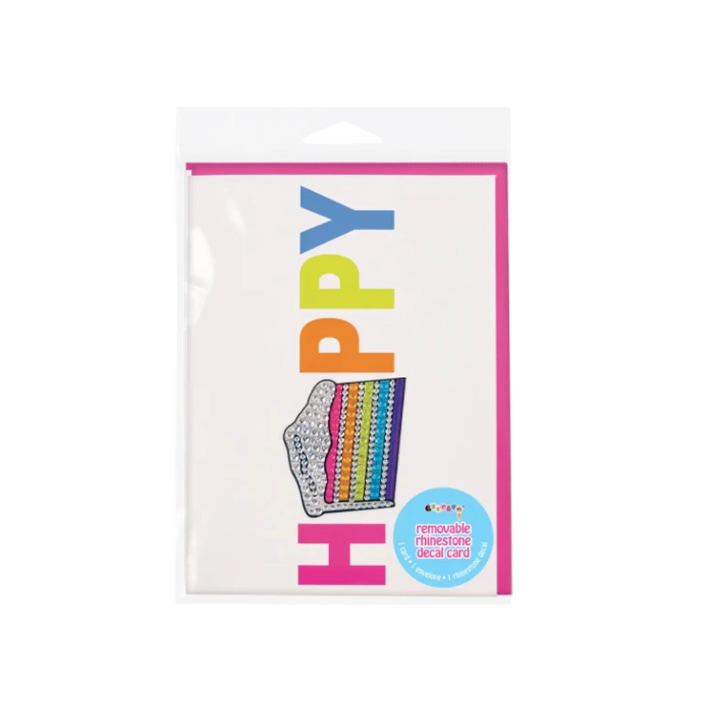 ISCREAM - Removable Rhinestone Decal Card