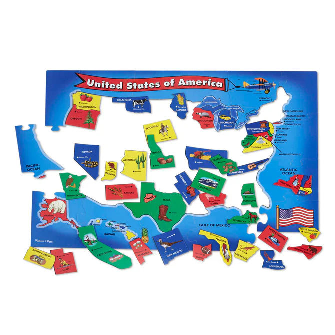 Melissa & Doug - USA Map Floor Puzzle