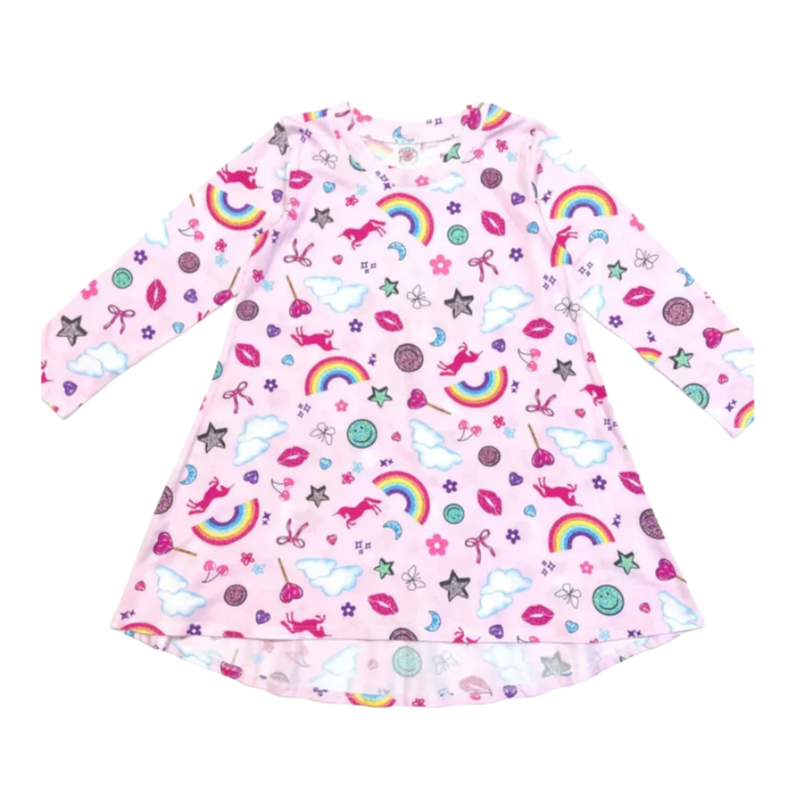 Esme - Girls Long Sleeve High Low Dress