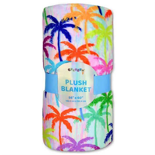 ISCREAM - Corey Paige Palm Trees Plush Blanket