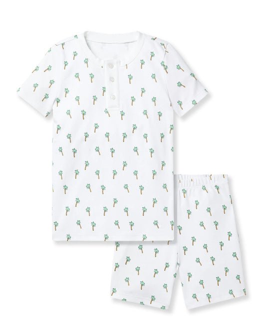 Petite Plume - Kids Snug Fit Shorts Pjs in Palmier