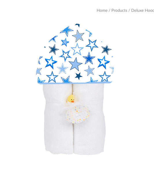 Baby Jar - Deluxe Hooded Towel, Starry Sky Blue