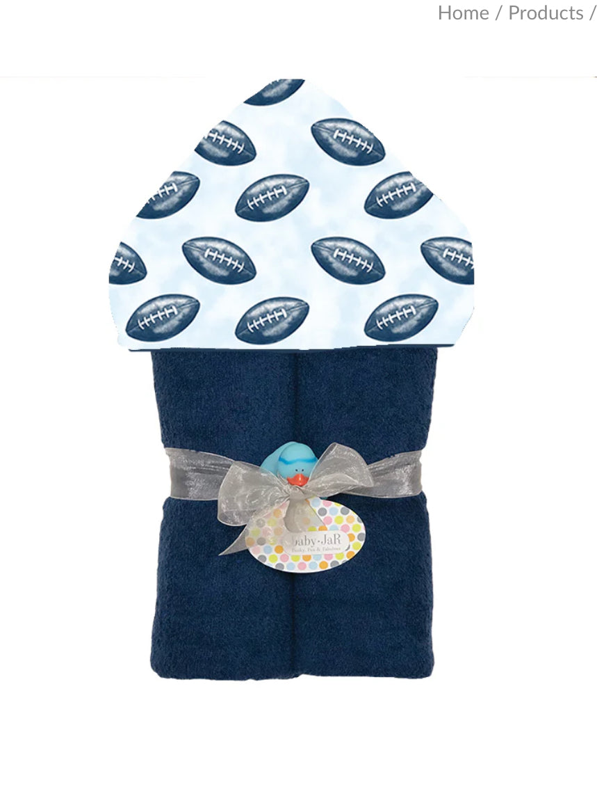 Baby Jar - Deluxe Hooded Towel, Football
