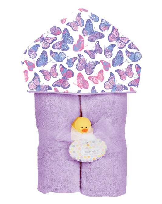 Baby Jar - Deluxe Hooded Towel, Butterflies