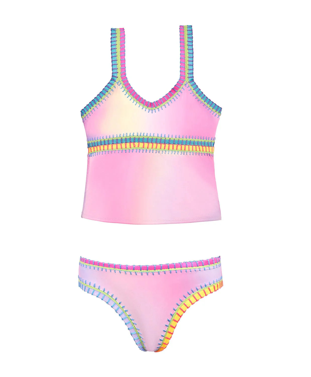 Pily Q - Swim Embroidered Tankini