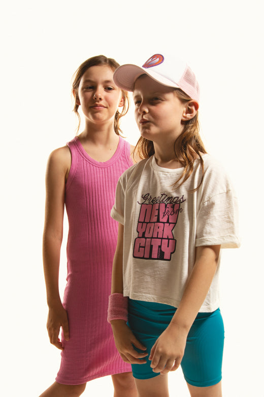 Sunchild - Girls' Jessi Cropped Top & Sormiou Biker Shorts Set