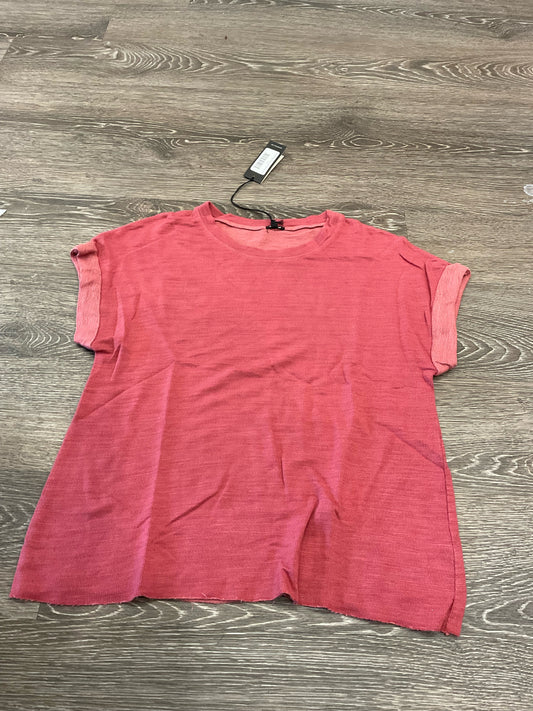 Monrow red Heather short sleeve tee