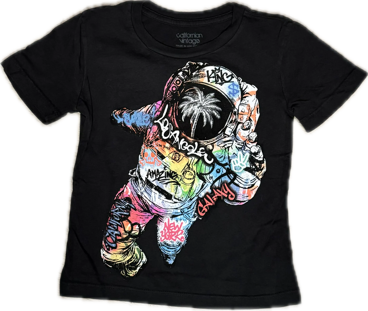Californian Vintage - Astro T-Shirt, Charcoal