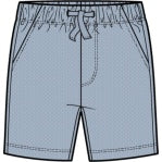 Miles The Label - Knit Shorts, Dusty Blue