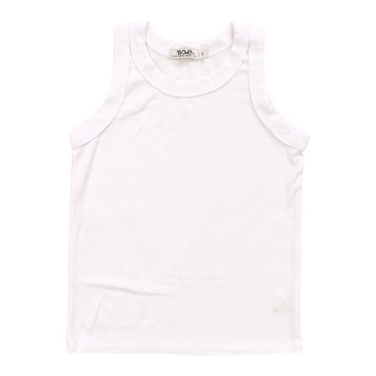T2Love - Fitted M&G Crew Tank, White