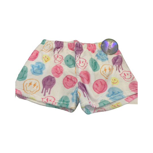 Top trenz rainbow smiley shorts