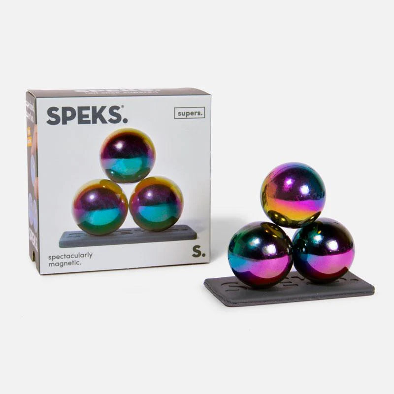 Speks - Supers 33mm Magnet Balls (3 balls), Oil Slick