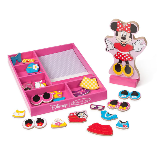 Melissa and Doug Disney Minnie Wooden Magnetic Dress Up