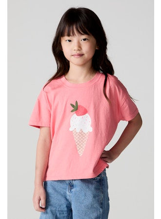 Chaser - Strawberry Ice Cream T-Shirt, Shell Pink