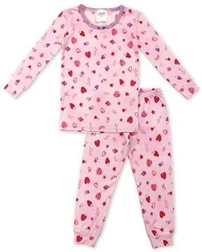 ESME - Girls Long Sleeve Pajama Set, Doodle