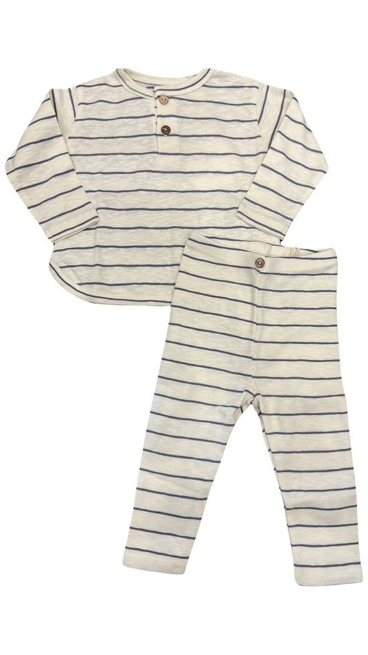 Play Up Striped Ribbed set