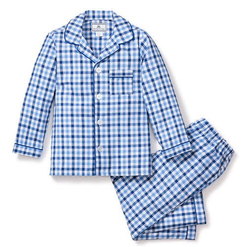 Petite Plume Royal Blue Gingham Pajama set