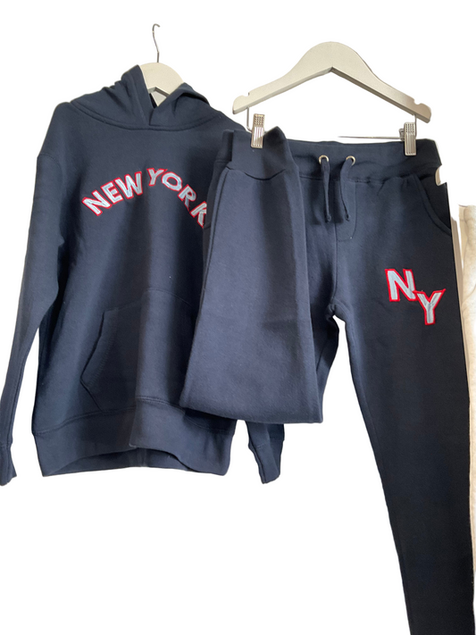 Vintage Havana - NY Embroidery Hoodie and Jogger Set