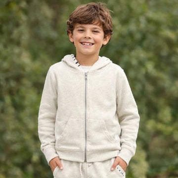 Vintage Havana - Full Zip Hoodie & Joggers, Ash Grey/Navy
