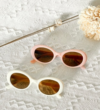 Ce Ce Co - Oval Shaped Sunglasses, Ivory