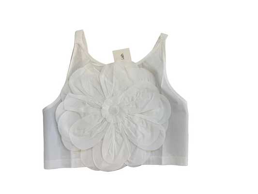 Zhoe & Tobiah - Girls Woven Top, White