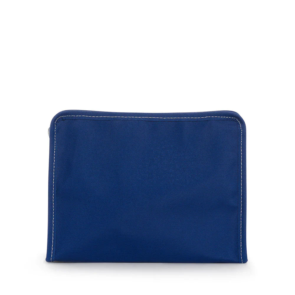 Trvl - Roadie Medium Zip Pouch, Coated Canvas Blue Bell