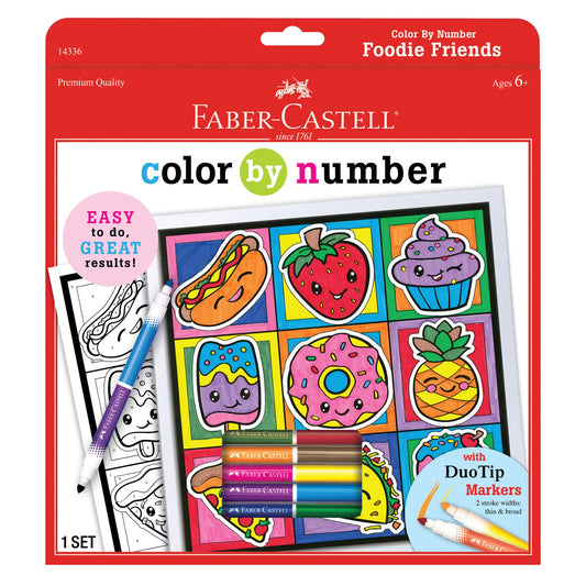 Faber-Castell - Color By Number Foodie Friends