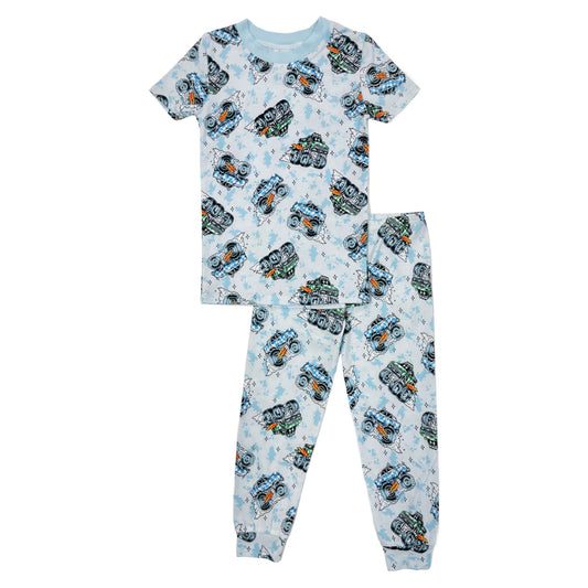 Esme - Short Sleeve & Pants Pajamas, Monster Trucks