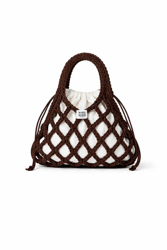 Marie Marie - Net Bag, Chocolate