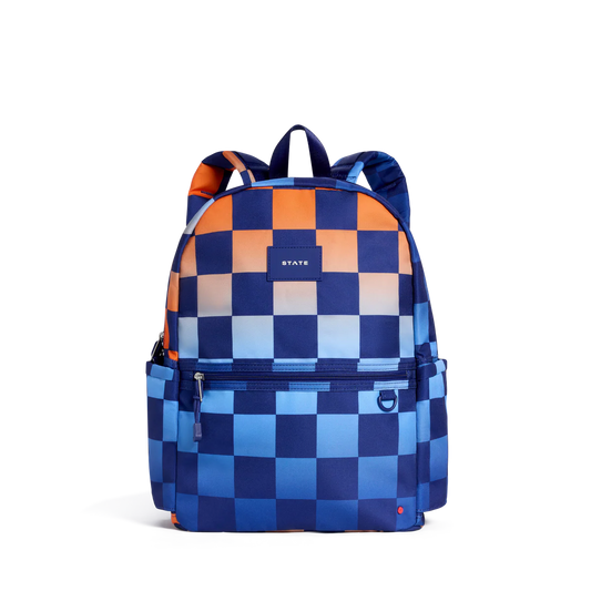 State - Kane Double Pocket Backpack, Gradient Checkerboard