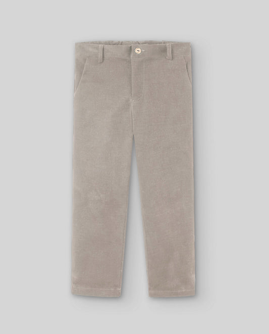 Paz Rodriguez - Esencial Woven Infant Boy Trousers, Light Brown