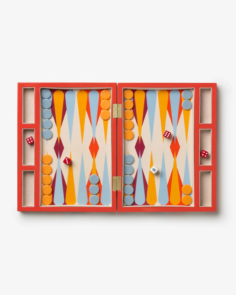 Printworks - Lacquered Backgammon, Red