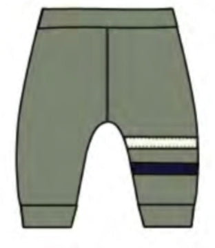 Mish - Striped Zip Up & Joggers, Olive