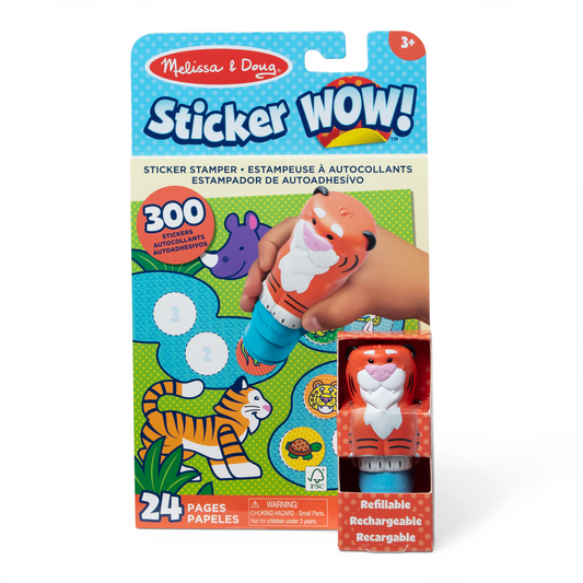 Melissa and Doug Sticker Wow! Activity Pad and Sticker Stamper- Tiger