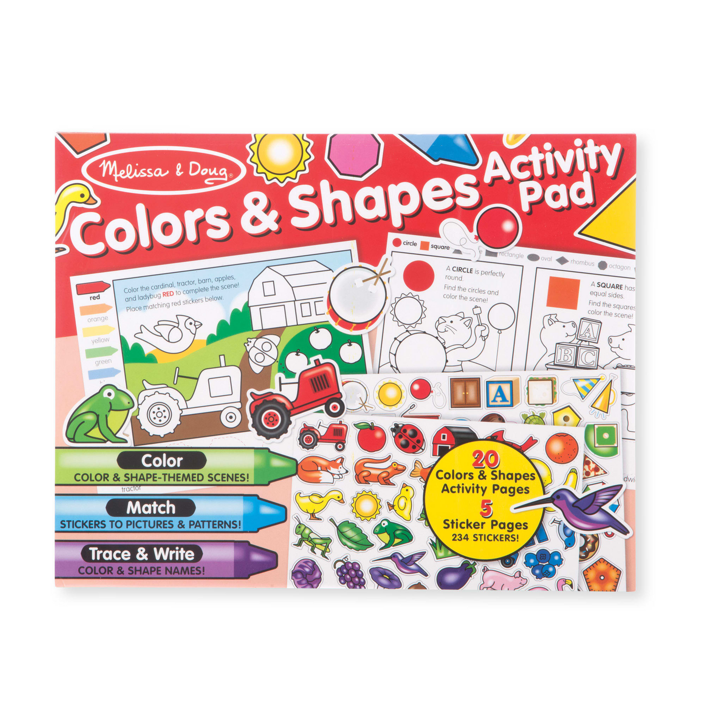 Melissa and Doug Color and Shapes Activity Pad