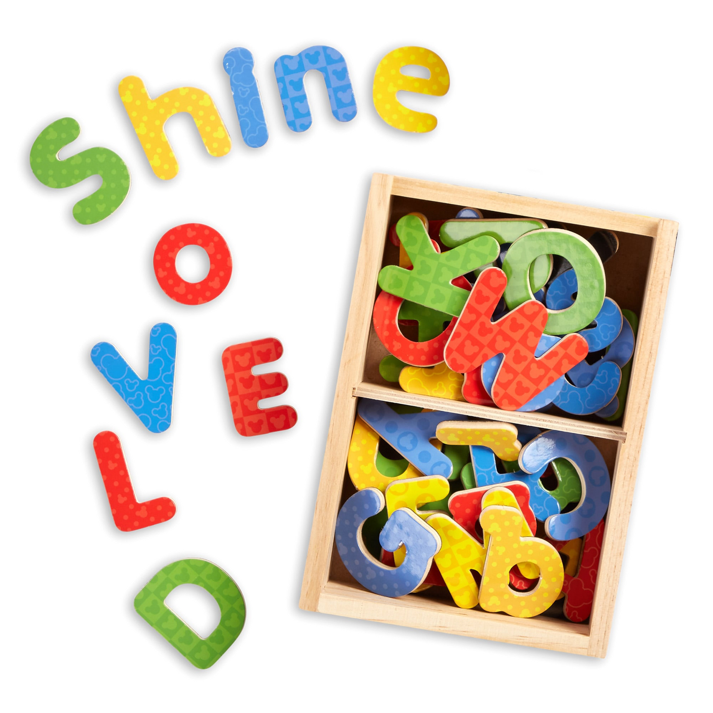 Melissa and Doug Disney Mickey and Friends Wooden Alphabet Magnets