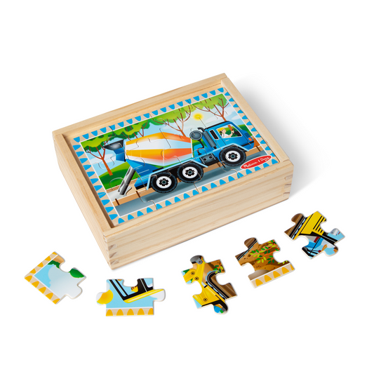 Melissa and Doug Construction Puzzles in a Box