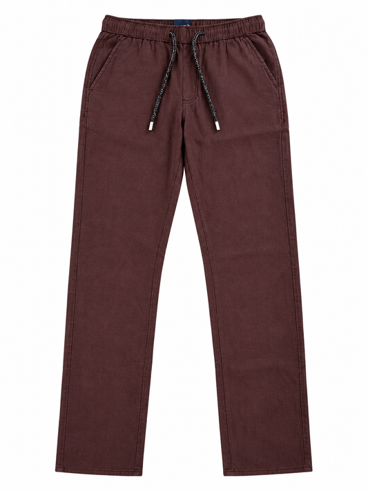 Pier St Barth - Bahamas Men’s Linen Pants, Chocolate